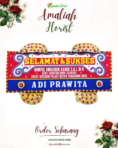 Papan Bunga Ucapan Selamat Plaju Ilir